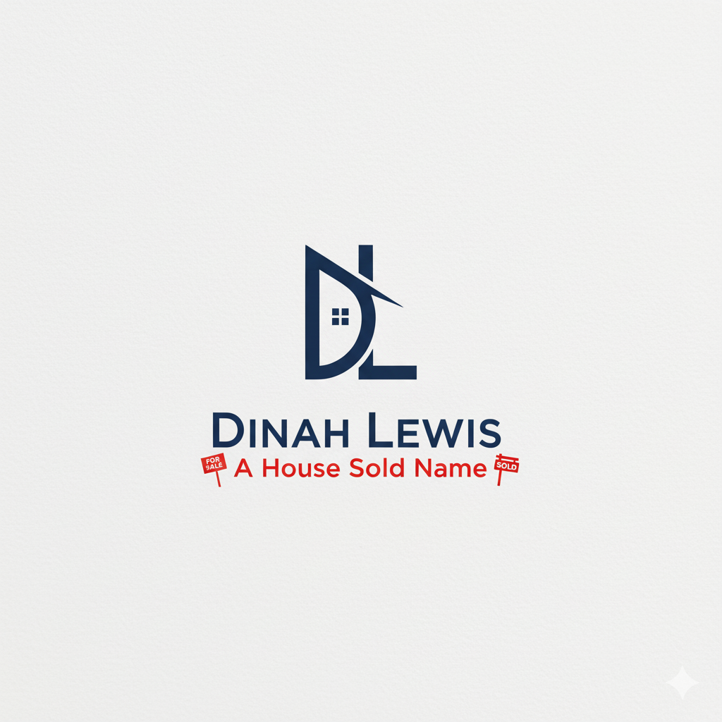 Dinah Lewis A House Sold Name Logo